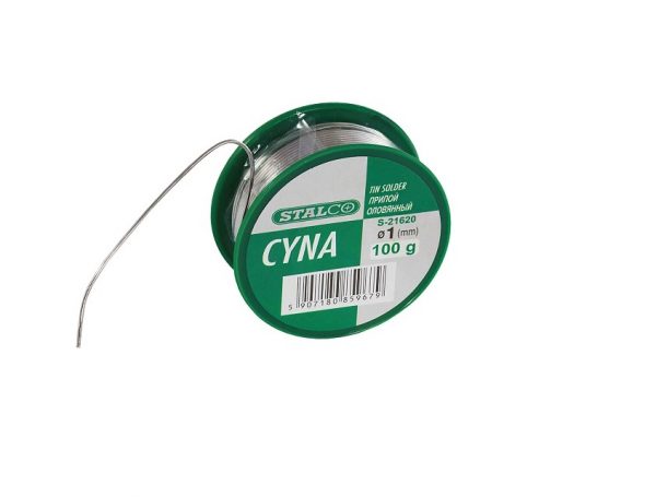 Cyna lutownicza fi-1mm 100g  STALCO