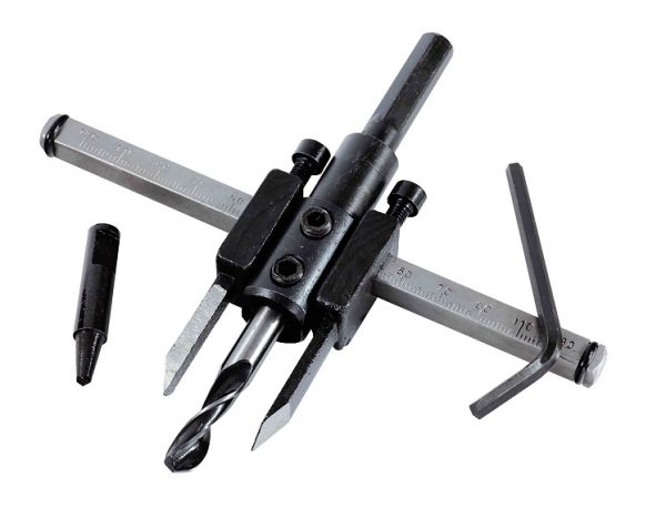 Otwornica-cyrkiel PCV,G-K,SKLEJKA  30-120 mm  STALCO