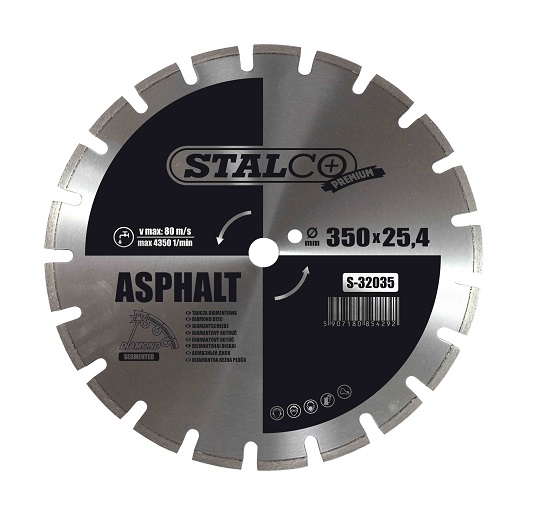 TARCZA diamentowa segmentowa 350 mm do asfaltu  STALCO  PREMIUM - BR-Stalco Leżajsk