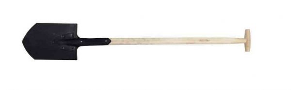Szpadel ostry trzon drewno (czarny)  STALCO PREMIUM