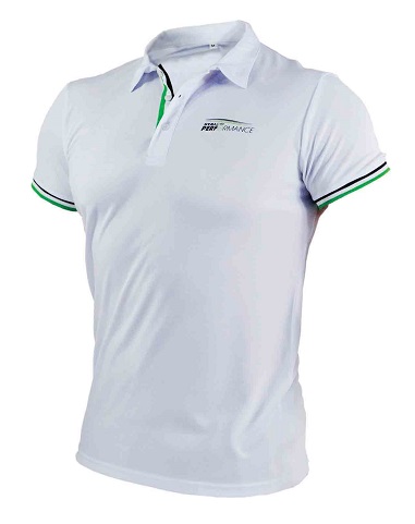 Polo sportowe męskie ONE M  białe     STALCO PERFORMANCE - BR-Stalco Leżajsk