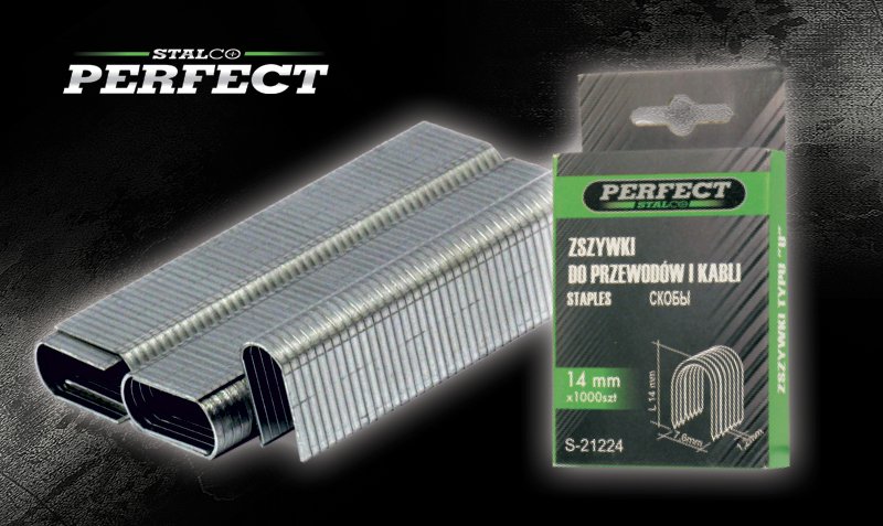 Zszywki typ “U”   12-14 mm 1000  STALCO  PERFECT - BR-Stalco Leżajsk