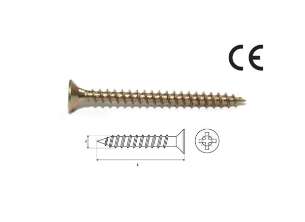 Wkręt hartowany do drewna i płyt wiórowych 3,0x12mm-3,5x50mm STALCO