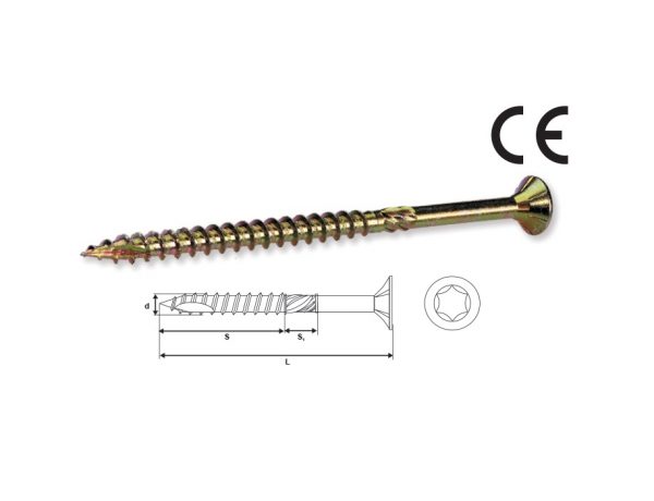 Wkręty hartowane TORX Ø5,0x40 mm - Ø6,0x260 mm