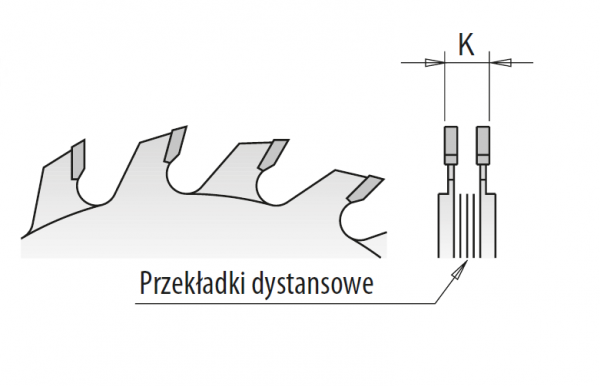 Piła tarczowa HM podcinak trapezowy     CMT