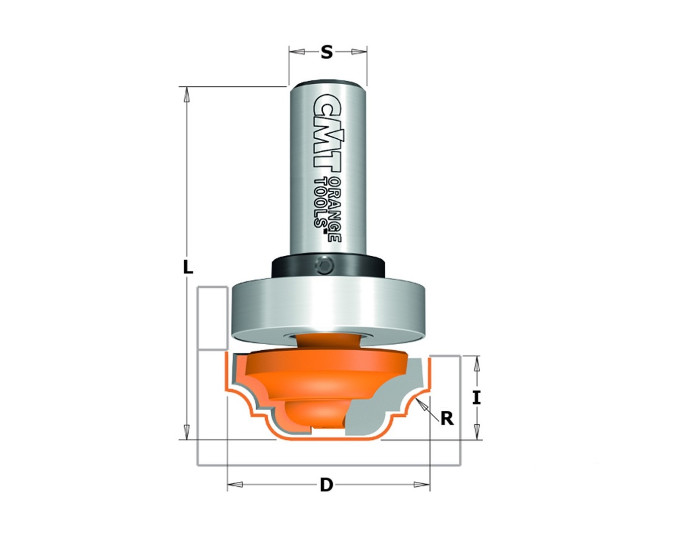 Frez profilujacy  HM   R=4  D=31,7  I=13  S=12     CMT - BR-Stalco Leżajsk