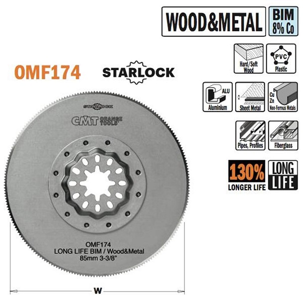 Brzeszczot okragły Bi-Metal 85 mm do metalu i drewna. - BR-Stalco Leżajsk