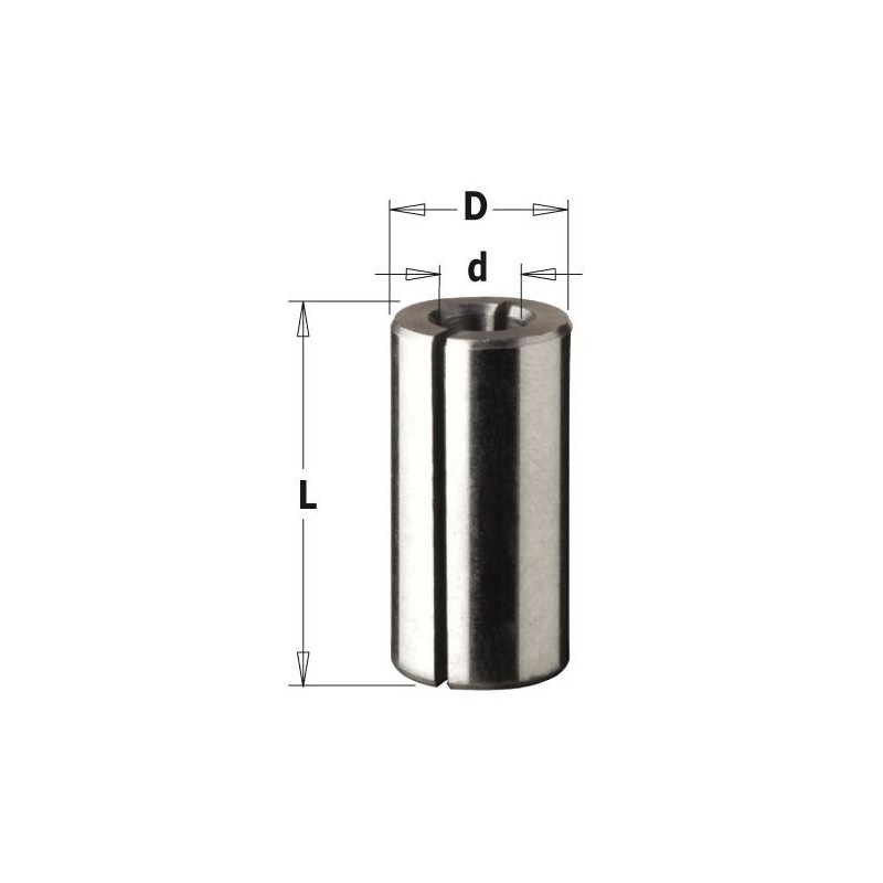 Tuleja redukcyjna   d=6,35 D=8  L=25     CMT - BR-Stalco Leżajsk