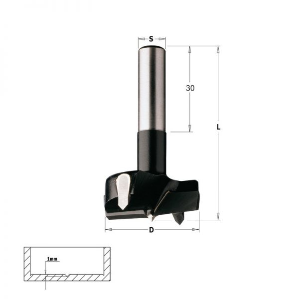 Wiertło puszkowe  HW   cylindryczny     CMT