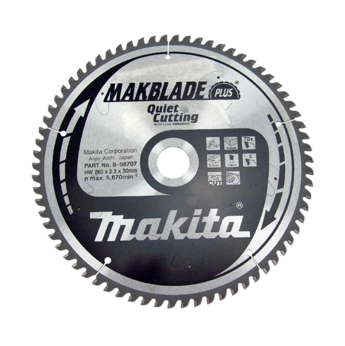 Piła tarczowa   305×30   40z     MAKITA  B-08735 - BR-Stalco Leżajsk