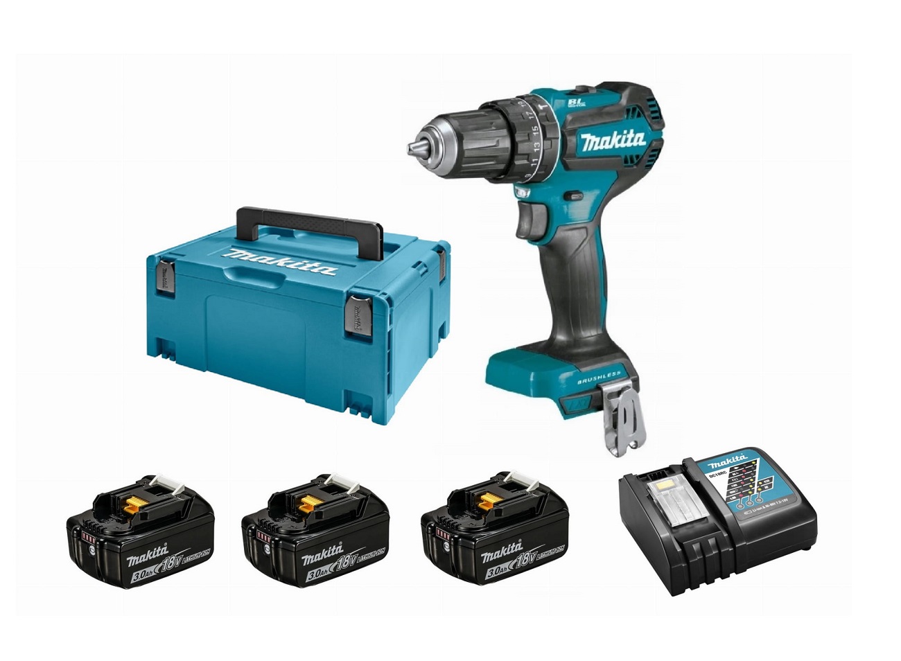 Wiertarko-Wkrętarka aku.   MAKITA DHP485RF3J - BR-Stalco Leżajsk