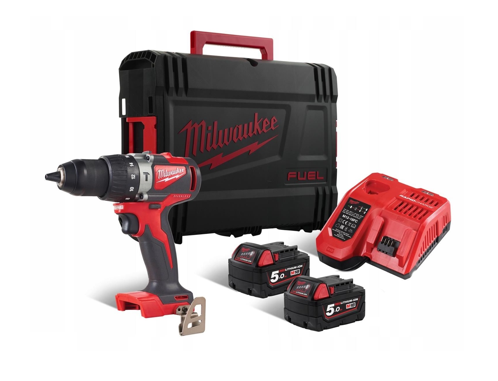 Wiertarko-wkrętarka bez szczotkowa MILWAUKEE M18BLPD2-502X5 - BR-Stalco Leżajsk