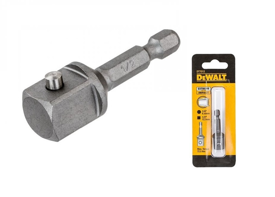 Adapter 1/4″ na 1/2″ DeWALT - BR-Stalco Leżajsk