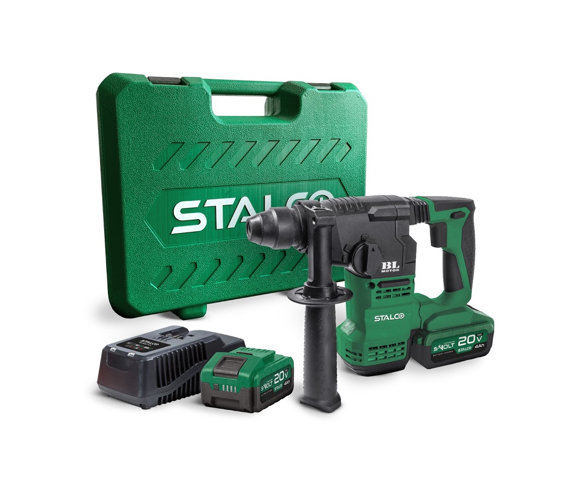 Młotowiertarka SDS-plus 20V S-VOLT RHS20-18BL STALCO (zestaw) - BR-Stalco Leżajsk