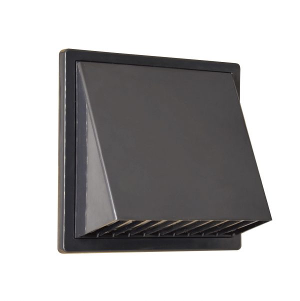 Kratka wentylacyjna z okapem regulowana 170x170 (fi80-150) grafit AIRROXY