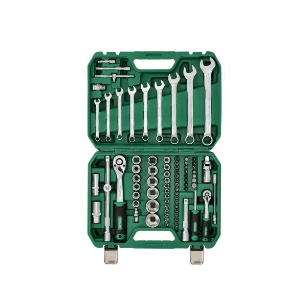 Zestaw nasadek 1/2"+1/4" 82el. STALCO