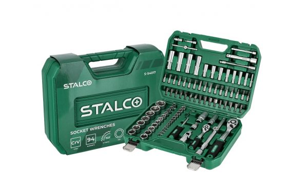 Zestaw nasadek 1/2"+1/4" 94el. STALCO