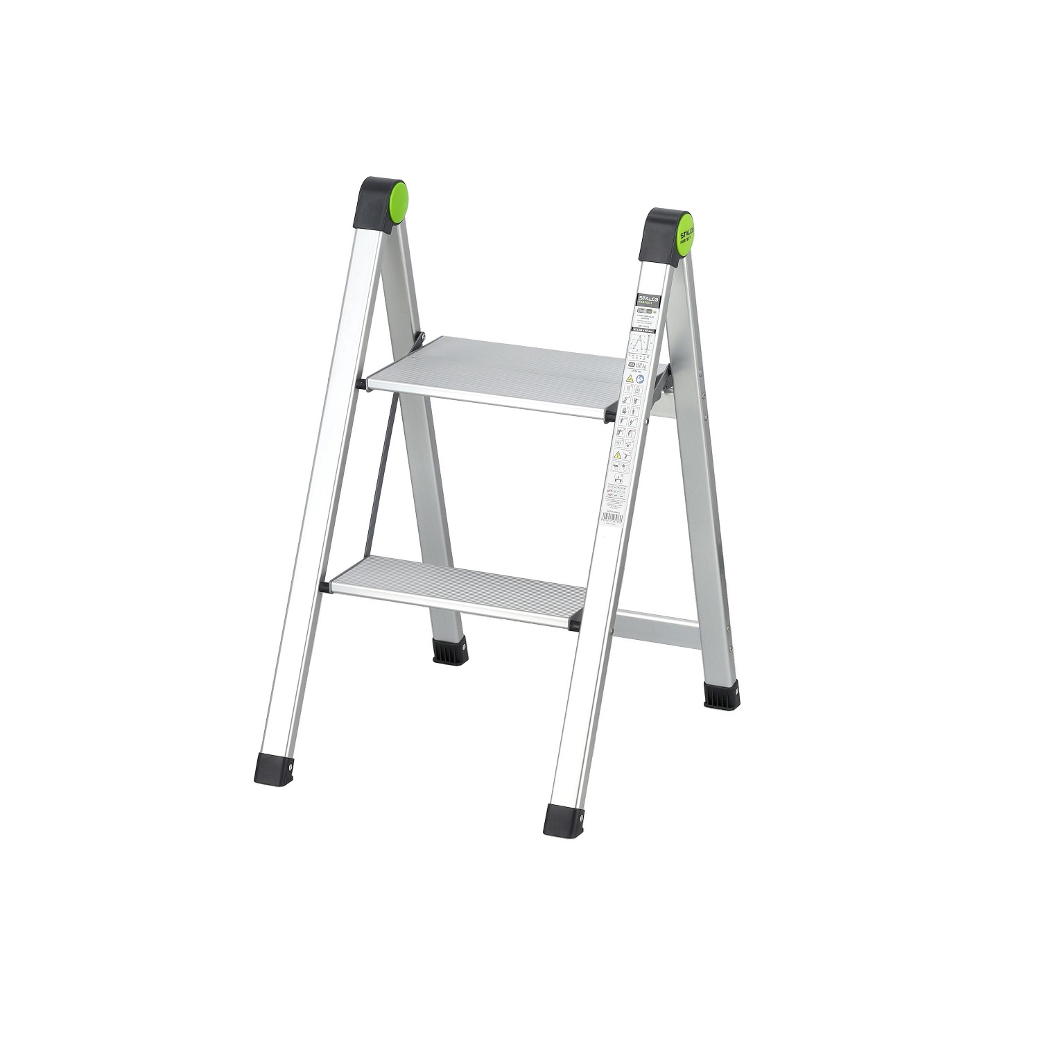 Drabina składana MINI SLIM 150kg 2-stopnie bez uchwytu stalco perfect - BR-Stalco Leżajsk