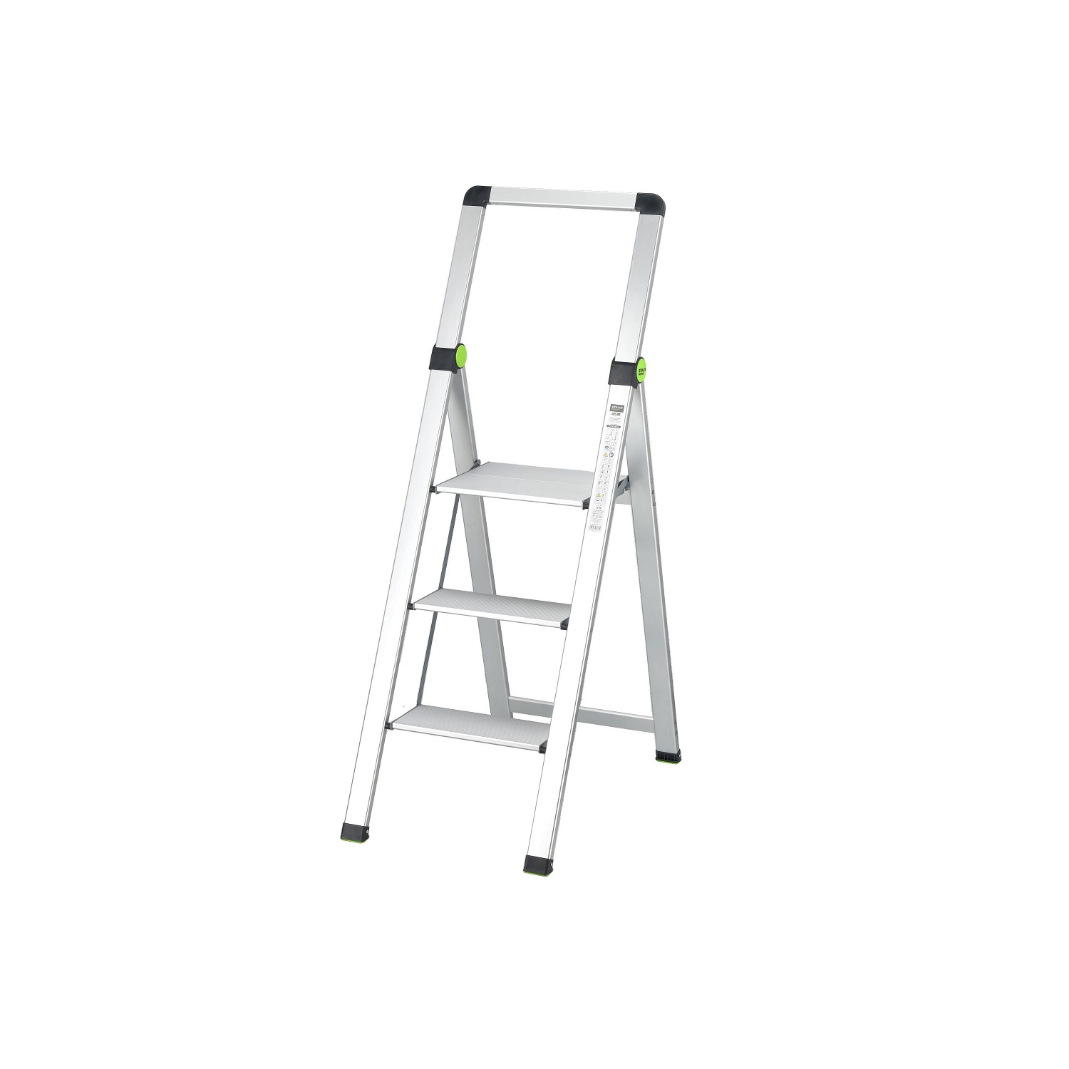 Drabina składana MINI SLIM 150kg 3-stopnie z uchwytem stalco perfect - BR-Stalco Leżajsk