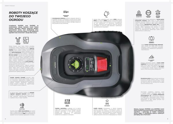 Robot koszący 2,5Ah RMP650 Stalco Perfect