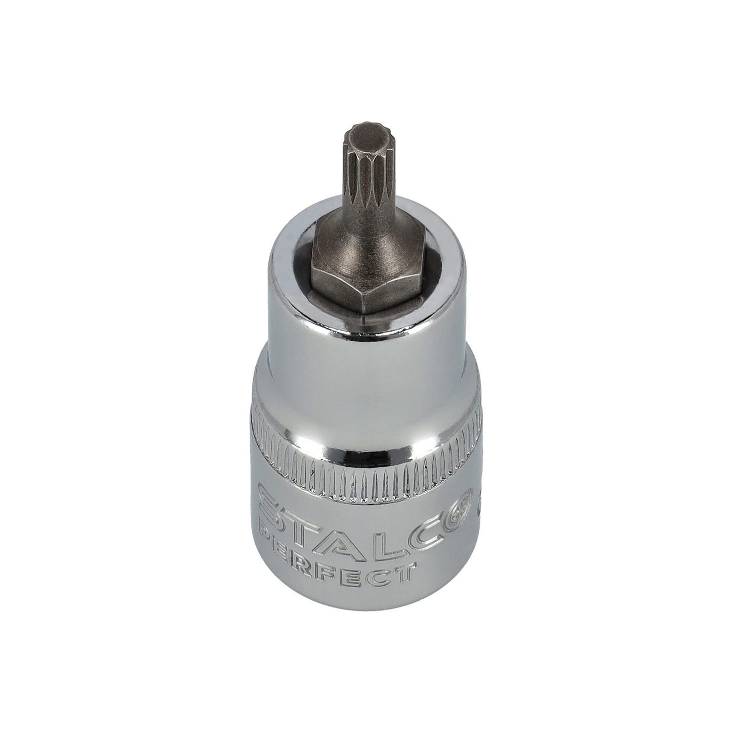 Nasadka klucz trzpieniowy SPLINE 1/2″ 55mm CrV S2 stalco perfect - BR-Stalco Leżajsk