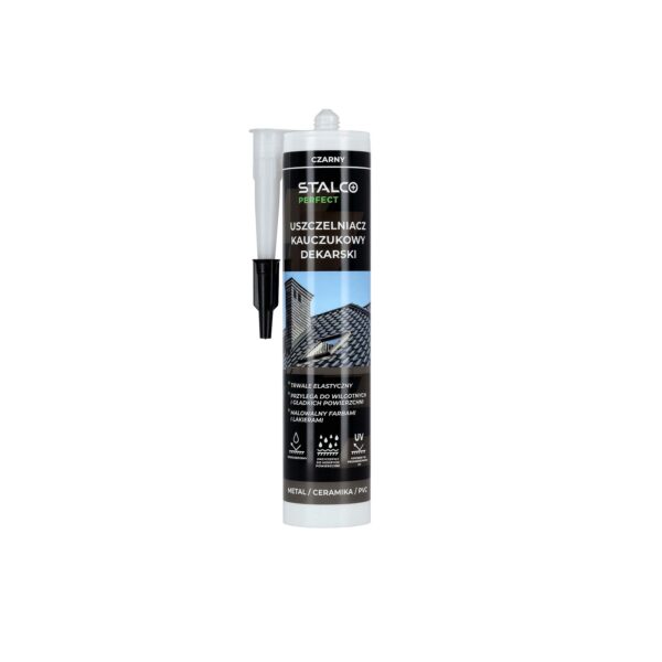 Uszczelniacz DEKARSKI kauczukowy 280ml bezbarwny stalco perfect