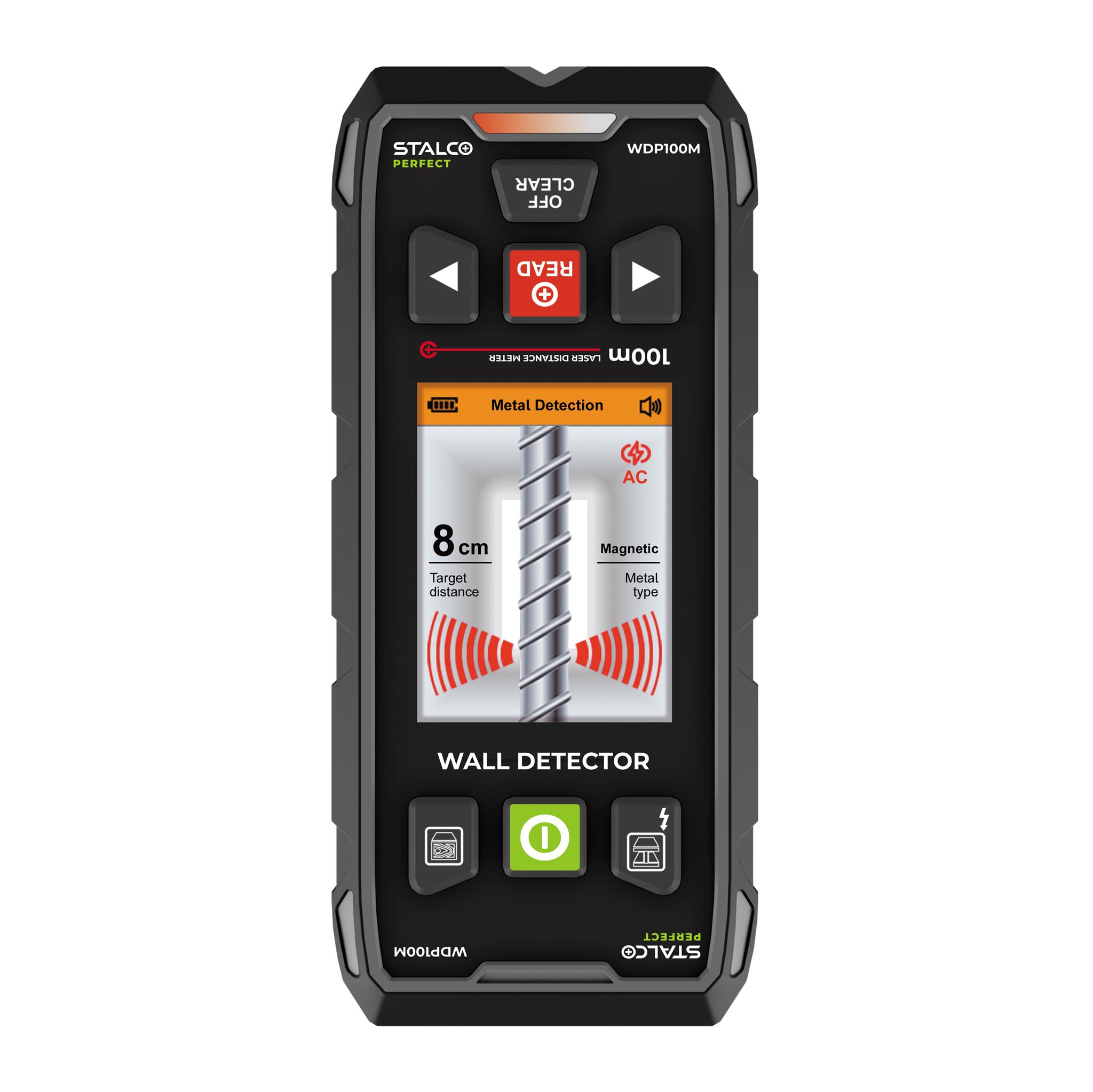 Detektor wielofunkcyjny ścienny WDP100M 100m stalco perfect - BR-Stalco Leżajsk