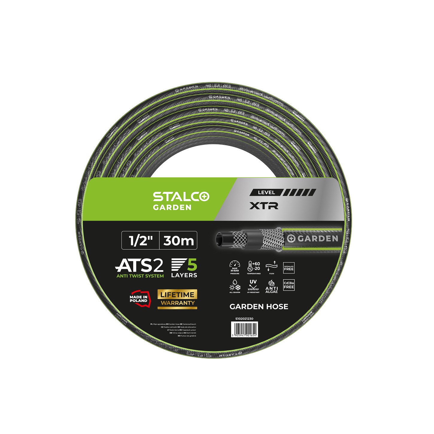 Wąż ogrodowy XTR ATS 1/2″ 30m stalco garden - BR-Stalco Leżajsk