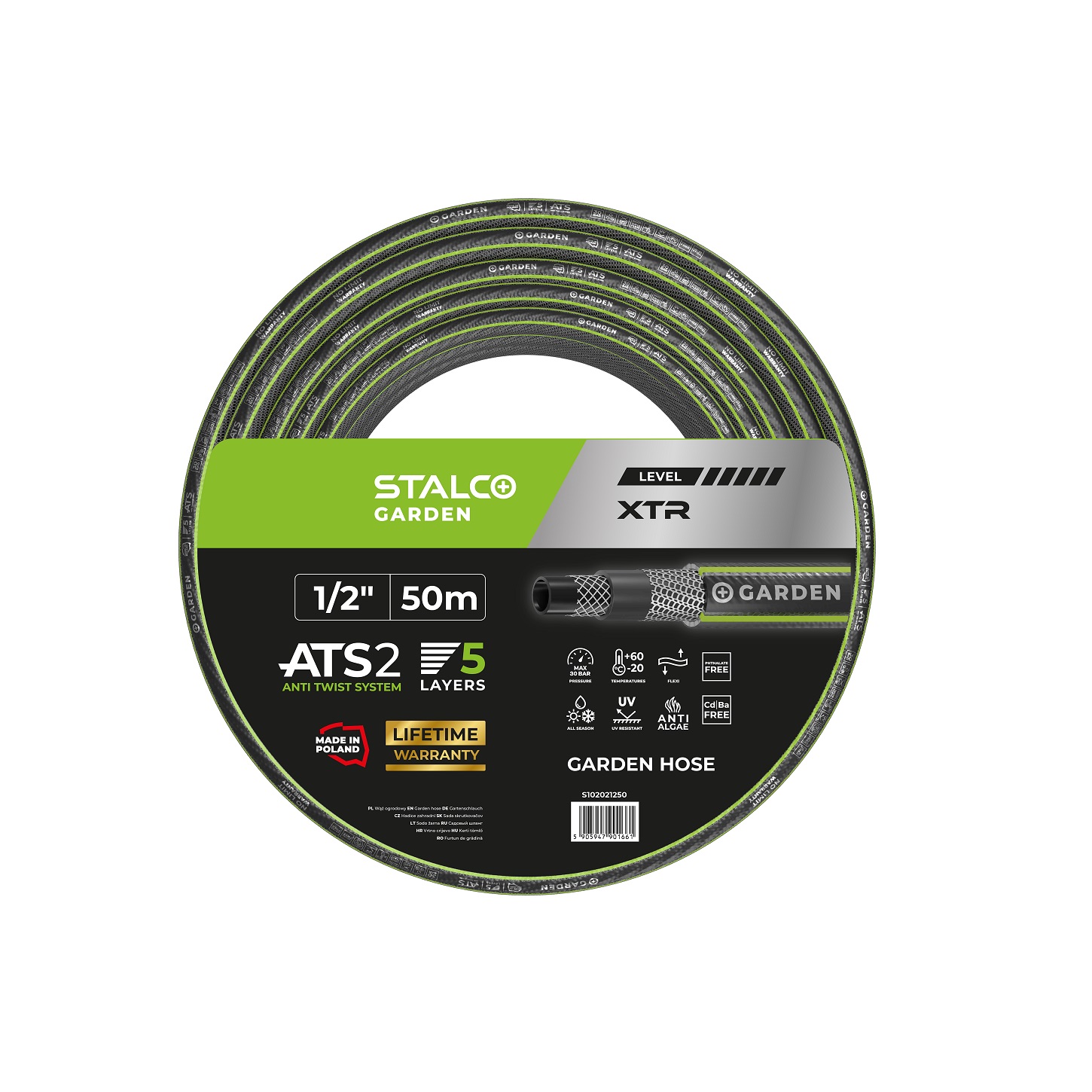 Wąż ogrodowy XTR ATS 1/2″ 50m - BR-Stalco Leżajsk