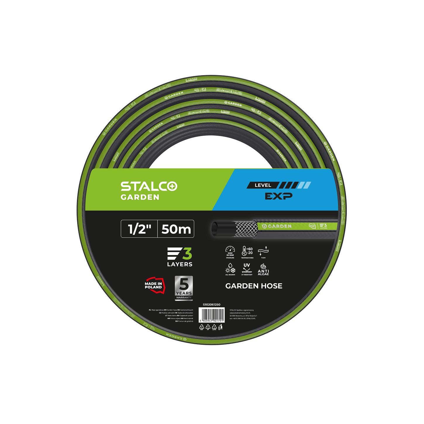 Wąż ogrodowy EXP 1/2″ 50m stalco garden - BR-Stalco Leżajsk