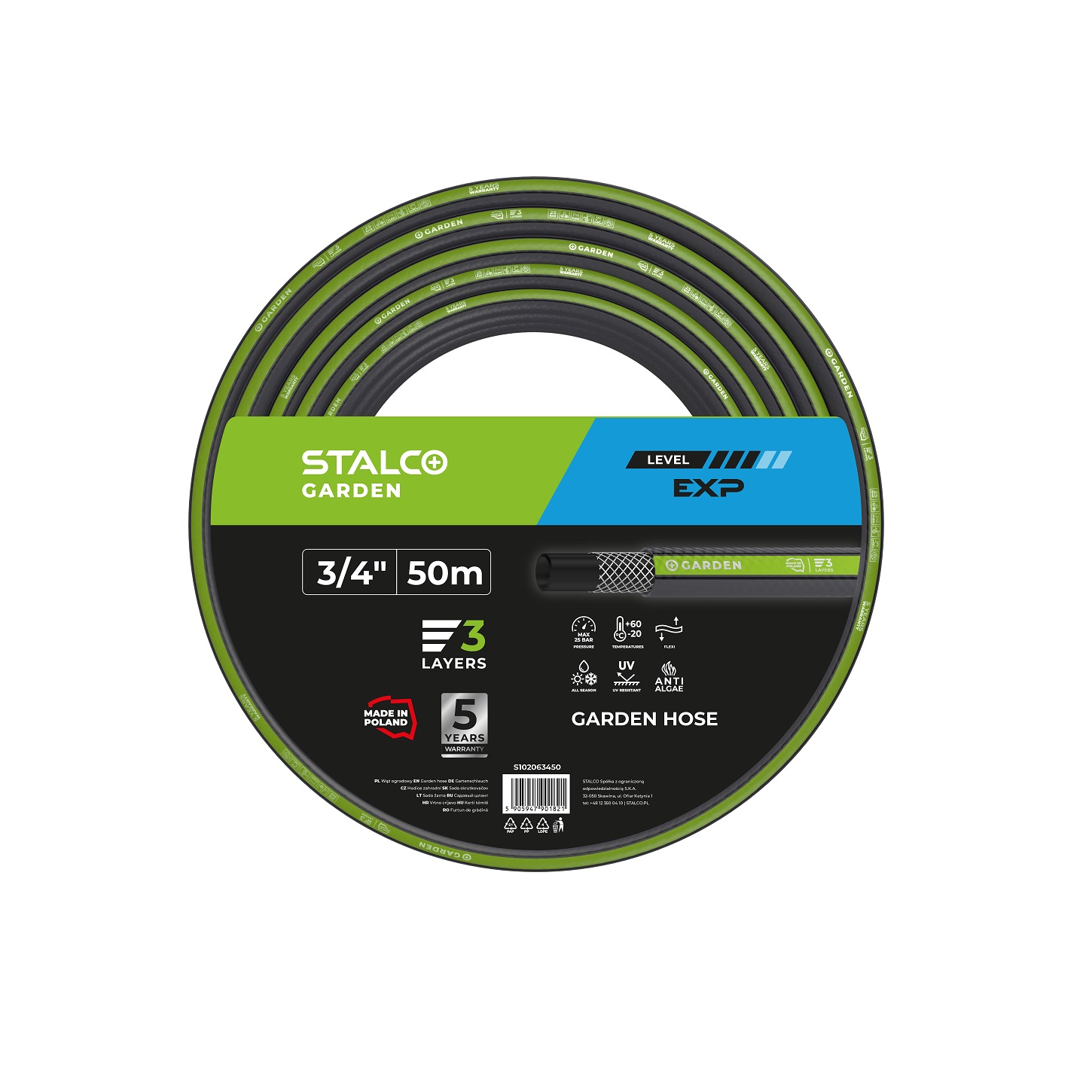 Wąż ogrodowy EXP 3/4″ 50m stalco garden - BR-Stalco Leżajsk