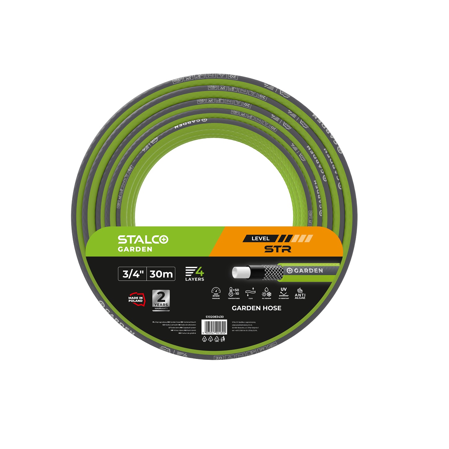 Wąż ogrodowy STR 3/4″ 30m - BR-Stalco Leżajsk