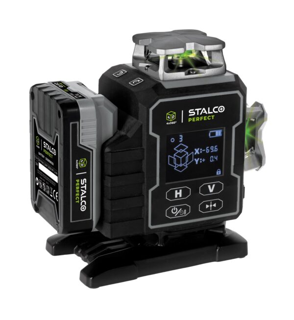 Laser krzyżowy 4D LLP4DG zielony stalco perfect